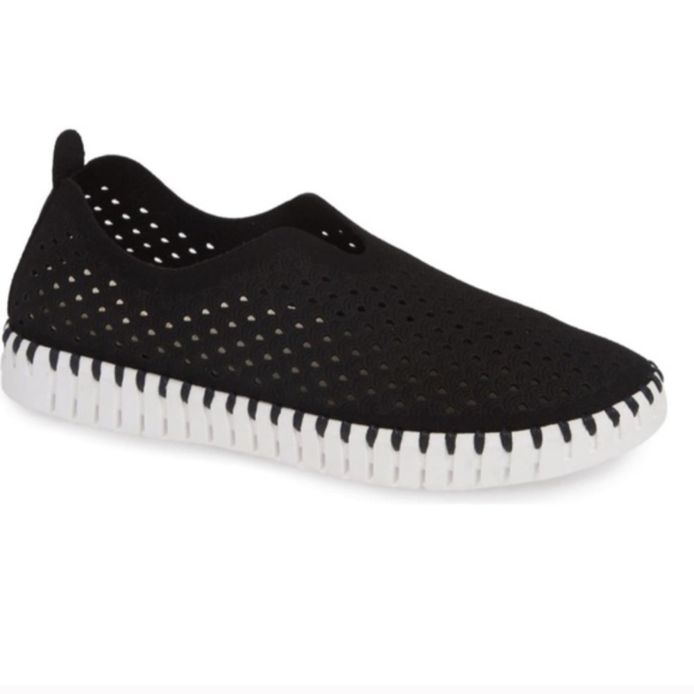 Ilse Jacobsen Black Tulip Slip On Sneakers